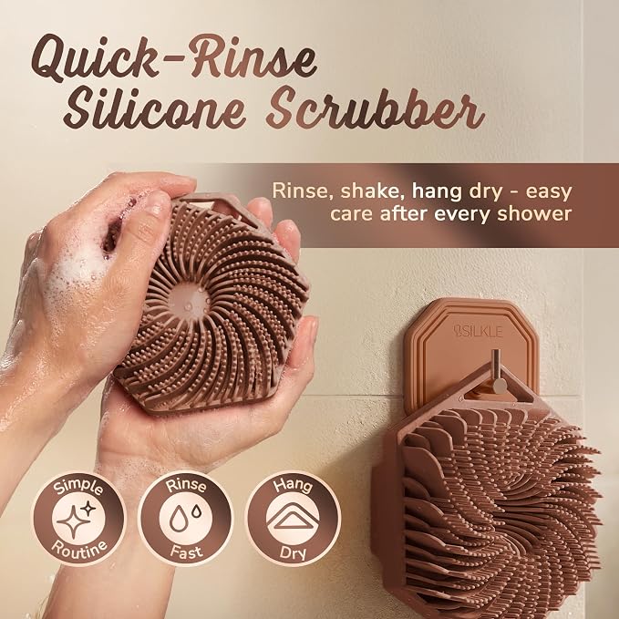 SILKLE Silicone Body Scrubber – Gentle Exfoliating Shower Scrubber - Image 6