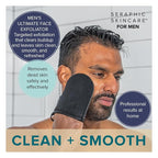 Seraphic Skincare Men Ultimate Exfoliating Facial Mitt – 100% Vegan Dual-Sided - Image 2