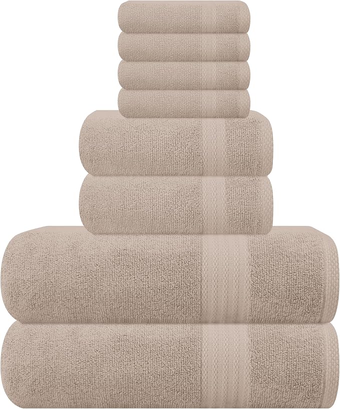 GLAMBURG Ultra Soft 8-Piece Towel Set by GLAMBURG