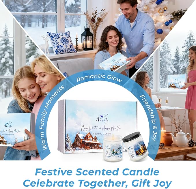 Winter Candle Set | 6 Pack Christmas Scented Candles - Image 6