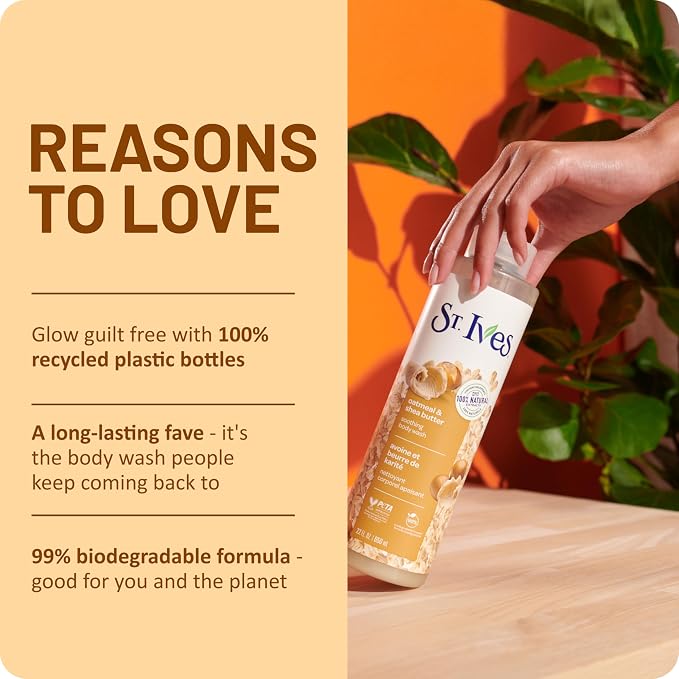 St. Ives Oatmeal & Shea Butter Body Wash | Moisturizing Body Wash - Image 7