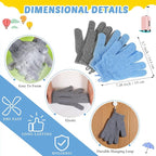 4 Pack Exfoliating Washcloth Back Scrubber Set, 2 Exfoliating Body Scrubber - Image 3