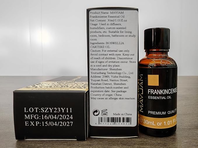 Frankincense Essential Oil 30ML/ 1.01FL.OZ, MAYJAM Pure Aromatherapy - Image 10