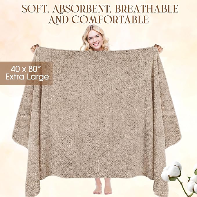 Peryiter Oversized Bath Towels Set of 6 - Image 6