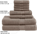 Madison Park 800GSM Bathroom Towel Set of 8 100% Cotton Bath Towel Set - Image 4