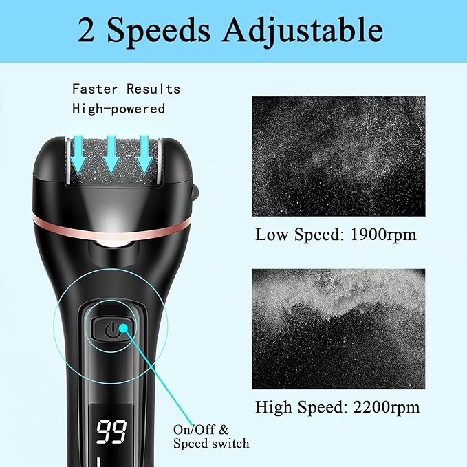 Callus Remover for Feet Electric Foot File, 13-in-1 Professional Pedicure Tools - Image 5
