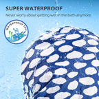 INNELO Luxury Shower Cap for Women Reusable Waterproof, Double Layered Shower - Image 2