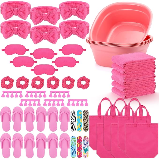 Thiccywoov 54Pcs Kids Foot Spa Party Supplies by Thiccywoov