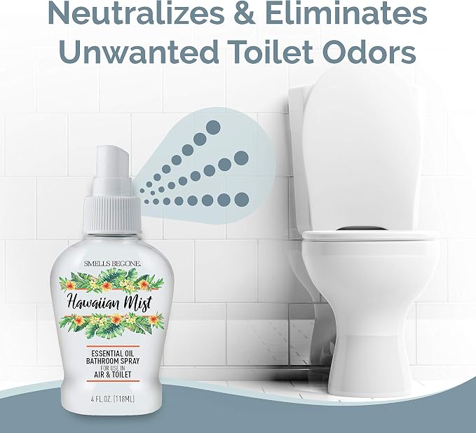 SMELLS BEGONE 4 oz Essential Oil Bathroom Spray - Image 2