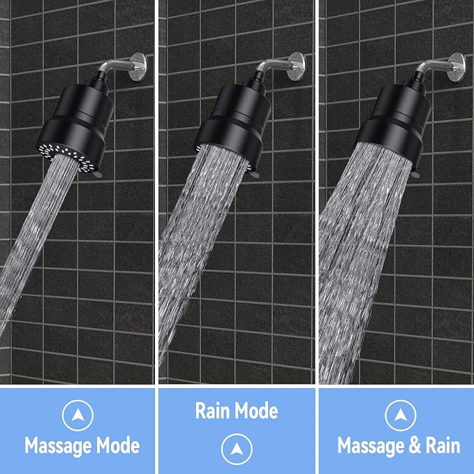 Filtered Shower Head, 3 Modes High Pressure Shower Head - Image 5