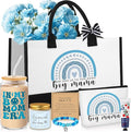 7 Sets Boy Mother Gifts for New Mom Gifts Tote Bag Makeup Bag Candle Bracelet by Yiyiring