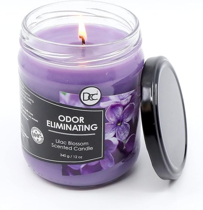 Lilac Blossom Odor Eliminating Highly Fragranced Candle - Image 3