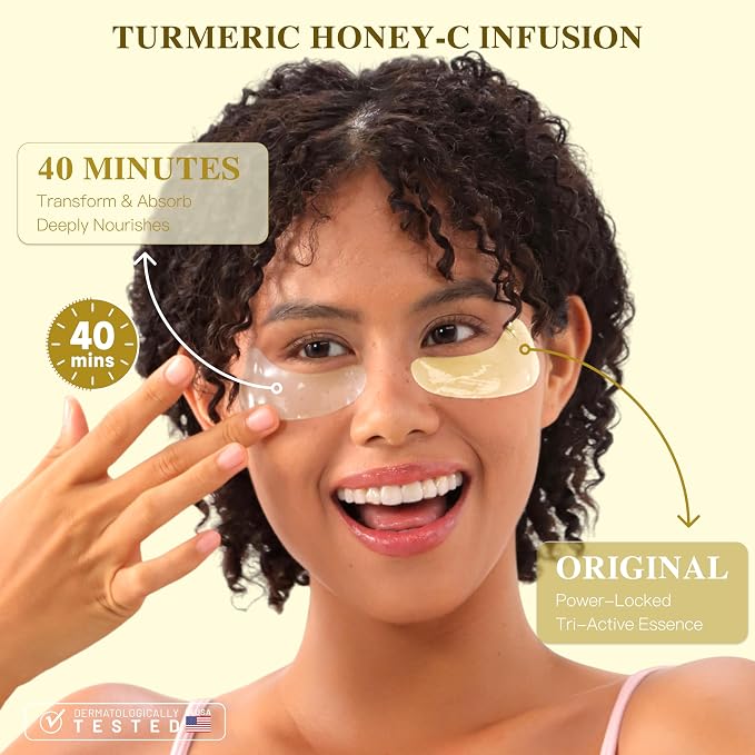 Turmeric Vitamin C Under Eye Patches, Eye Mask - Image 4