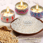 Scented Candles Gift Set for Women 4 Pack Soy Wax Candles - Image 2