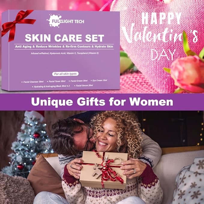 Skin Care Set, Firm Skin Care Kit, Women Skincare Gift Set W/ Facial Mask - Image 6
