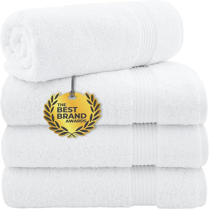 Cotton Paradise 4 Piece Turkish Bath Towels by UNITEDHOMETEXTILE