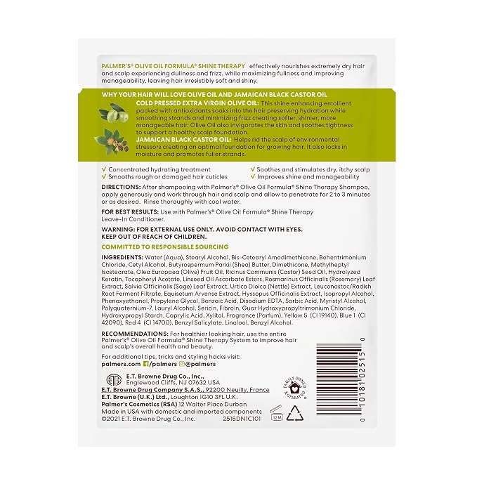 Palmer's Olive Oil Formula Deep Conditioner Packet, 2.1 Ounce - Image 2