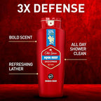 Old Spice Refreshing Body Wash for Men, 3X Defense, 24/7 Shower Fresh - Image 2