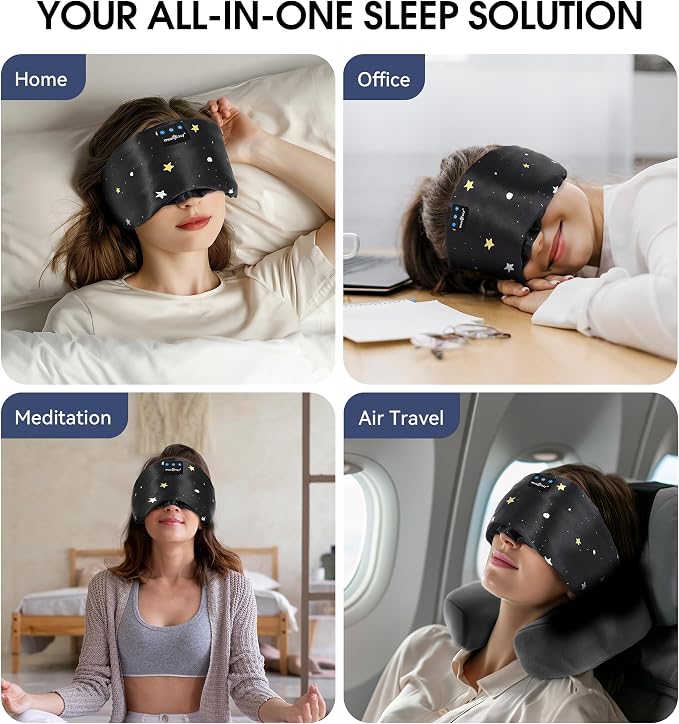 MUSICOZY Mulberry Silk Bluetooth Sleep Mask - Image 7