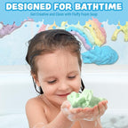 Tub Works® Fluffy Foam Soap, Variety 6 Pack | Shape, Mold & Create Bath Art - Image 2