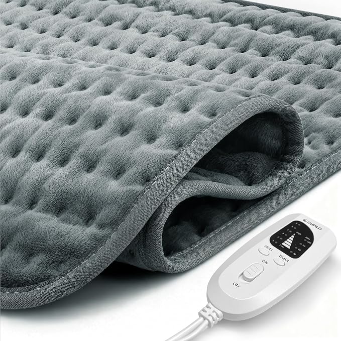 CuPiLo Heating Pad for Back Pain Relief, Electric Heating Pads for Neck and by CUPILO