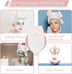 fhgnysm 2 Packs Microfiber Hair Towel, Hair Turbans - Image 5