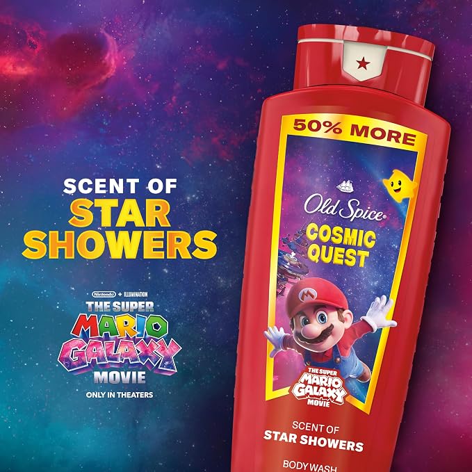 Old Spice Body & Face Wash for Men, x The Super Mario Galaxy Movie, 3X Defense - Image 4