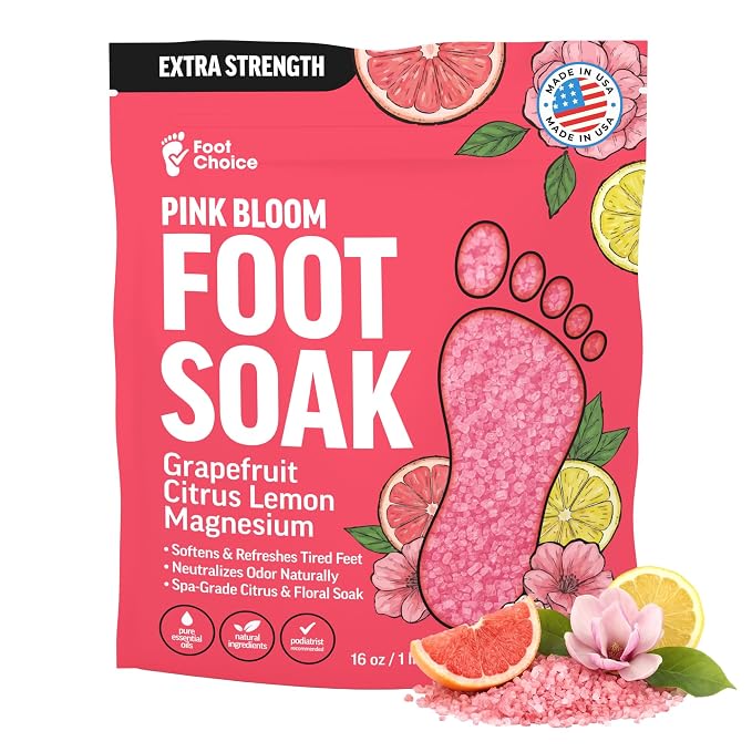 Pink Bloom Foot Soak with Pink Himalayan Salt & Grapefruit by Unknown