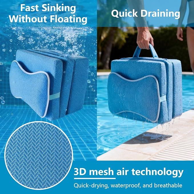 Hot Tub Booster Seat for Adults, Adjustable 3 Heights up to 8.7", Backrest and - Image 7