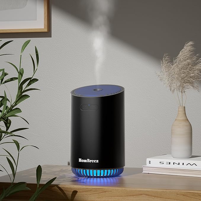 Portable Aromatherapy Diffuser 280ml, Rechargeable Essential Oil Diffuser by HomBreez