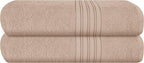 BOUTIQUO 100% Cotton 2 Pack Bath Towel Set 28x55 inches, Eco-Friendly Large by BOUTIQUO