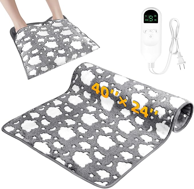 2-in-1 Heating Pads Large for Back Pain 40"x24", Foot Warmers for Feet XXXL by Unknown