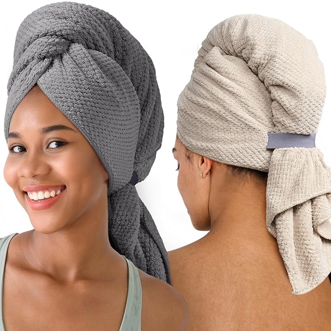 Extra Large Microfiber Hair Towel by Umisleep
