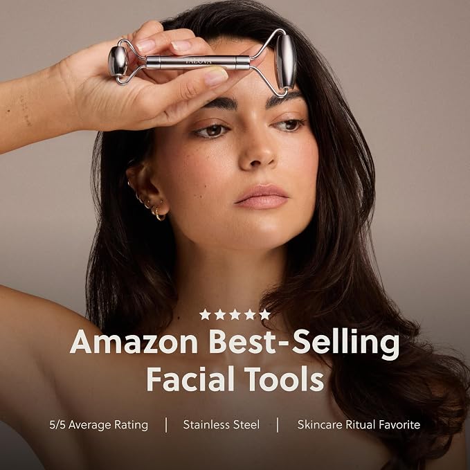 304-Grade Stainless Steel Facial Roller, Face Roller - Image 3