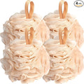 Fishent Loofah Bath Sponge Shower Loofahs, 4 Pack Soft Loofa Exfoliating Body by Fishent