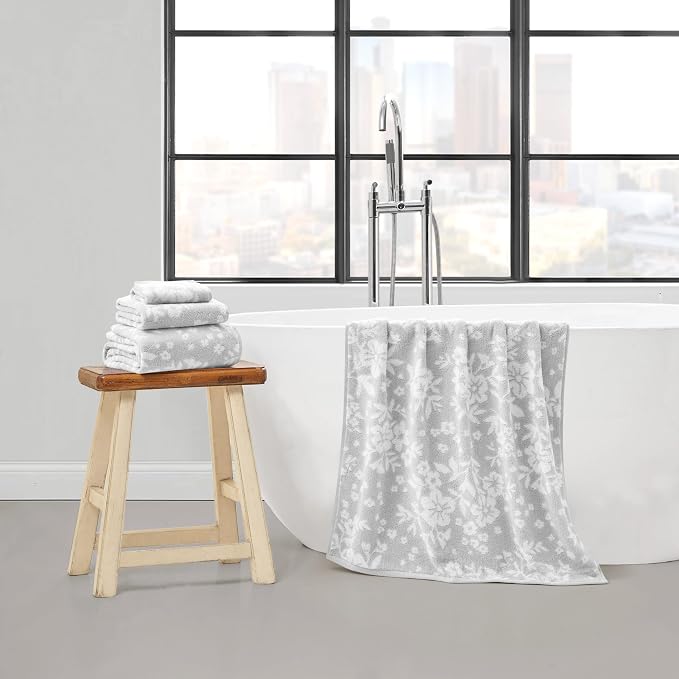 Lucky Brand Folk Floral 6 Piece Bath Towel Set - Image 6