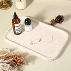 Karibiber Natural Marble Vanity Tray, 11.8" Marble/Stone Bathroom Tray - Image 6