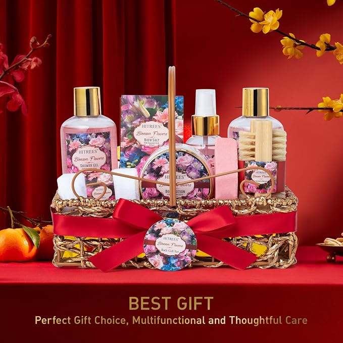 Gifts For Women Gift Basket – 9 Piece Set of ROSE JASMINE Home Spa Set - Image 8