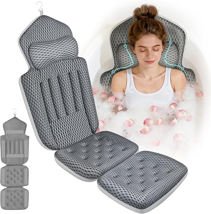 Upgraded Full Body Bath Pillow for Bathtub, Luxury Thick Bath Cushion for by Ciavca