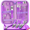 Manicure Set 16Pcs Professional Stainless Steel Pedicure Kit Mens Grooming Kit by BLESWIN