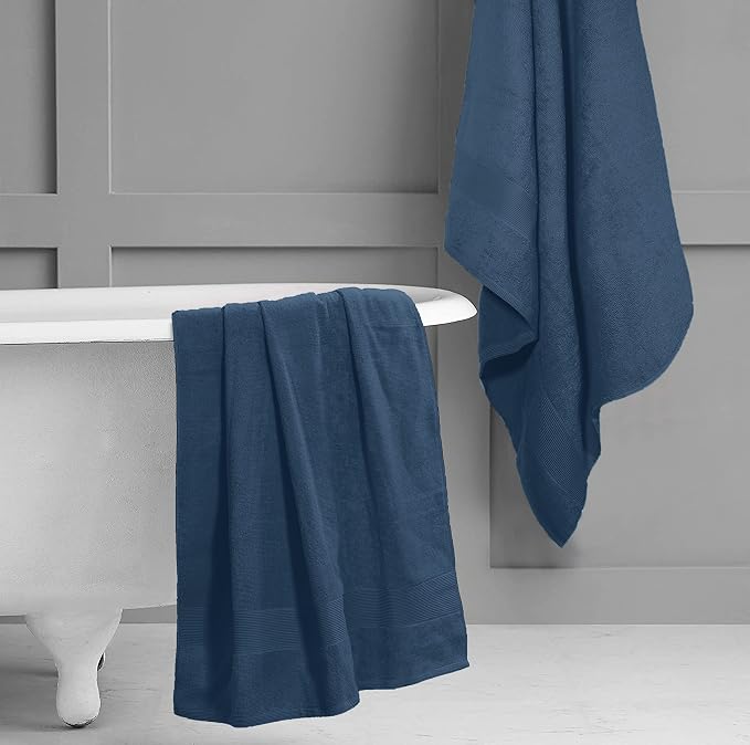 Belizzi Home Premium Cotton Oversized 2 Pack Bath Sheet 35x70-100% Pure Cotton - Image 4
