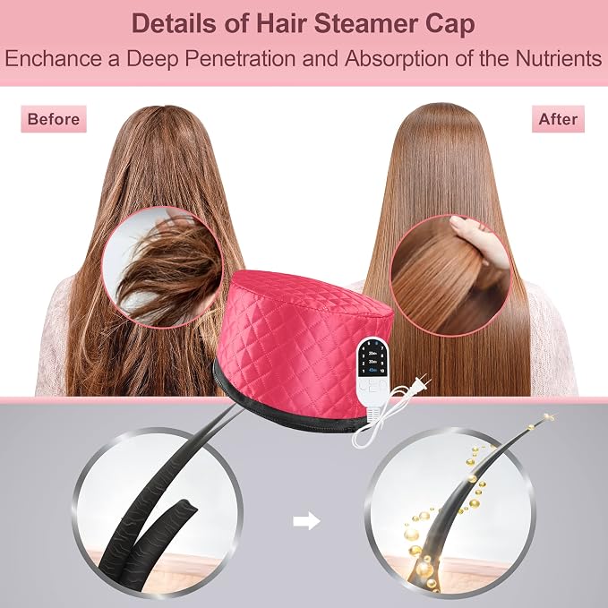 Heat Cap for Deep Conditioning, Ingeware Thermal Cap for Hair Steamer Cap for - Image 2