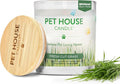 Pet House Candles, 9 oz Fresh Cut Grass Scented Candle, Clean Burning, Long by OneFurAll