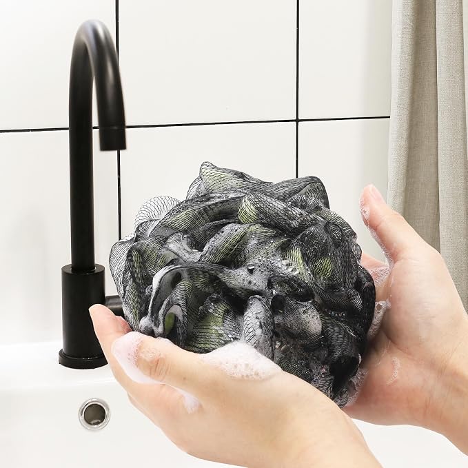 Loofah Sponge 60g/Piece, Bath Sponge Pouf Shower Loofah Body Scrubber - Image 2