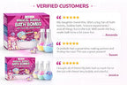 Kids Bath Bombs Powder with Mini Unicorn Inside – Bubble Bath - Image 5