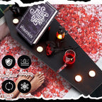 Barydat Halloween Decorations Coffin Bath Tray Gothic Coffin Serving Tray - Image 5