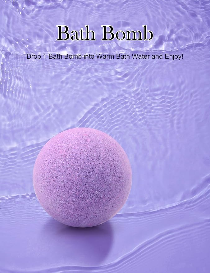 Bath Bombs, 2 Pack Fizzy Spa Gift Natural Hemp Oil Extract and Lavender - Image 7