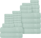 Belizzi Home 100% Cotton Towel Set, Contains 6 Soft Bath Towel, 6 Hand Towels by Unknown