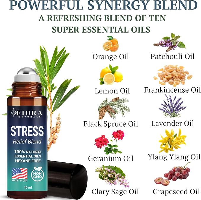 Stress Relief Essential Oil Roll On – Calming Essential Oils Blend - Image 5
