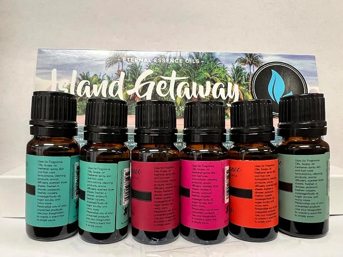 Eternal Essence Oils Island Getaway Set of 6 Premium Fragrance Oils - Image 6